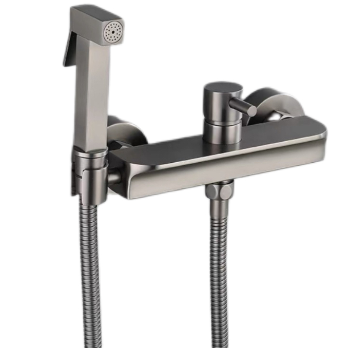 Gunmetal Grey kuuma ja külma bideepihusti komplekt