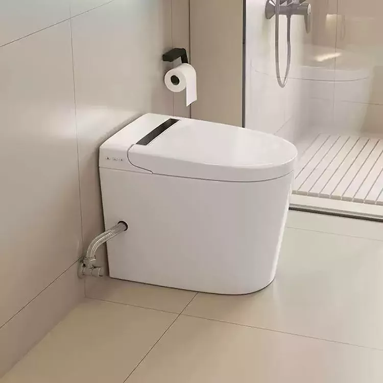 Kaasaegne minimalistlik nutika tualettruum