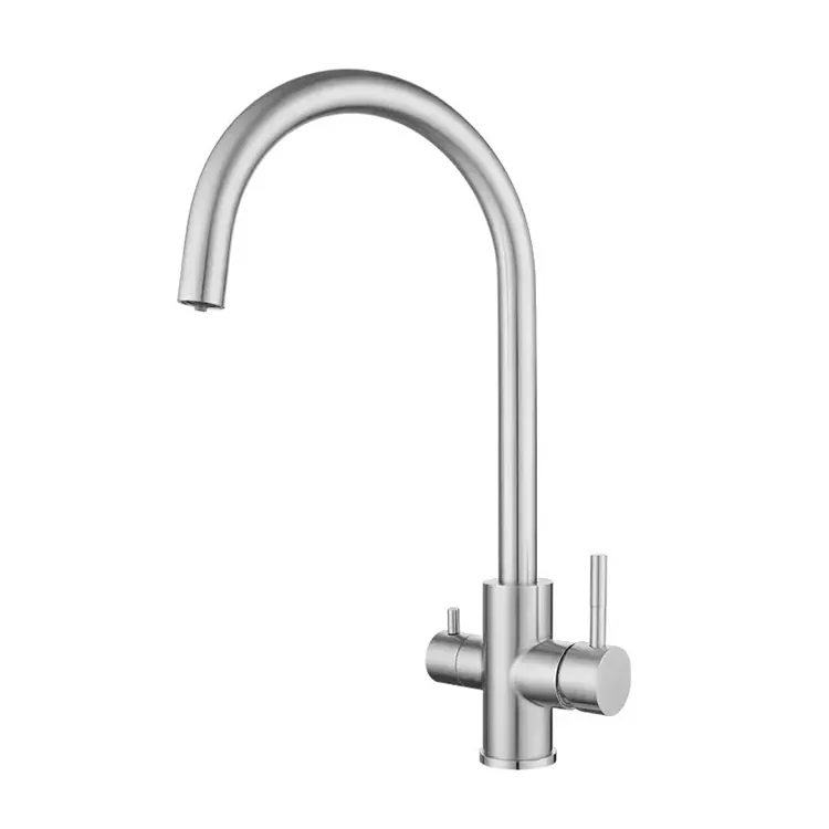 Swan Neck 3-in-1 köögi kuuma ja külma kraan Swan Neck 3-in-1 köögi kuuma ja külma kraan